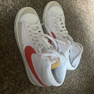 Redish orange women blazers size 81/2